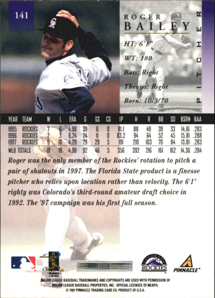 A7141- 1998 Pinnacle Baseball Cards 1-200 +Rookies -You Pick- 15+ FREE US SHIP - Picture 229 of 331