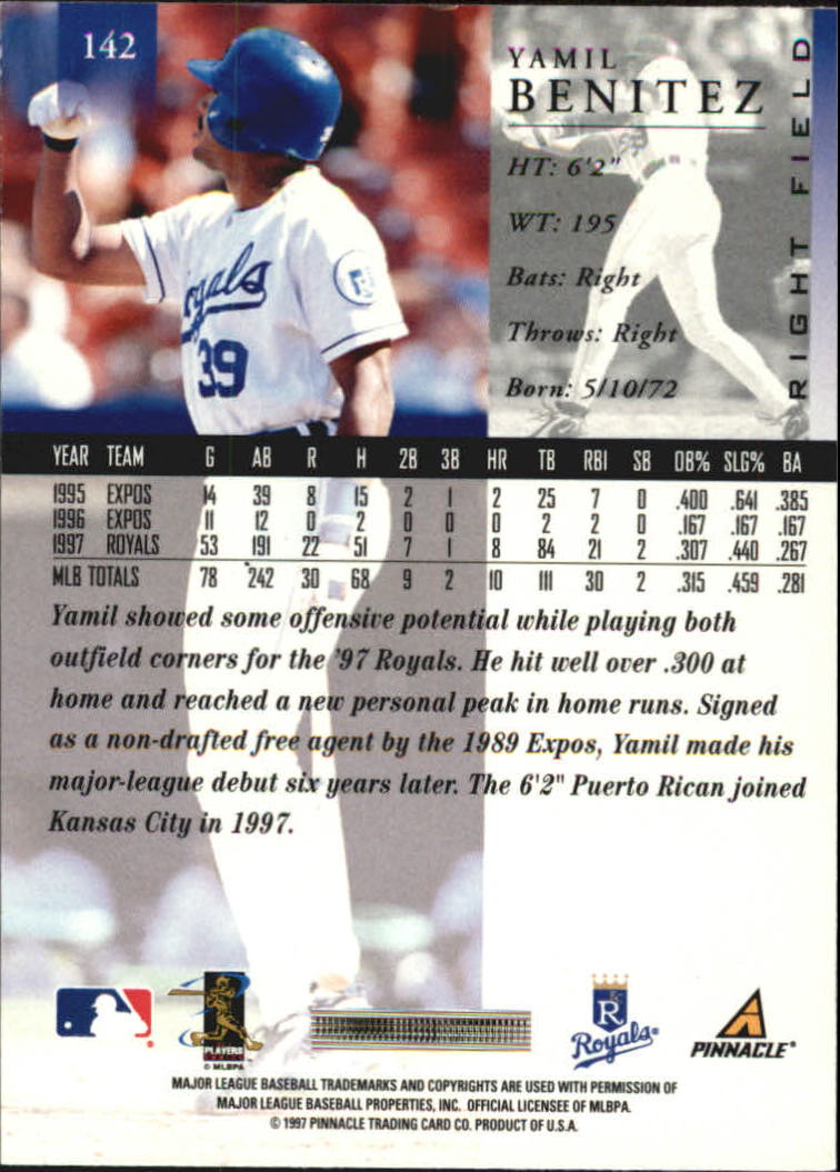 A7141- 1998 Pinnacle Baseball Cards 1-200 +Rookies -You Pick- 15+ FREE US SHIP - Picture 231 of 331