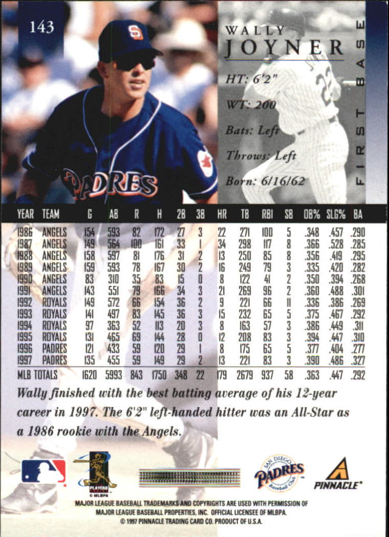 A7141- 1998 Pinnacle Baseball Cards 1-200 +Rookies -You Pick- 15+ FREE US SHIP - Picture 233 of 331