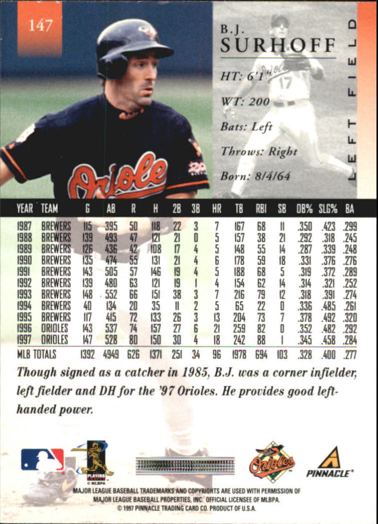 A7141- 1998 Pinnacle Baseball Cards 1-200 +Rookies -You Pick- 15+ FREE US SHIP - Picture 241 of 331