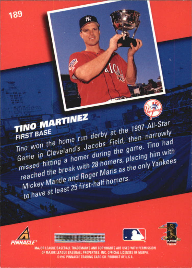 A7141- 1998 Pinnacle Baseball Cards 1-200 +Rookies -You Pick- 15+ FREE US SHIP - Picture 315 of 331