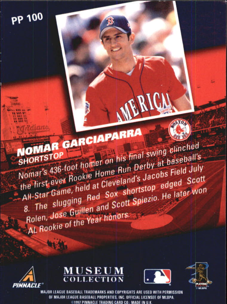 1998 Pinnacle Museum Collection #PP100 Nomar Garciaparra GJ