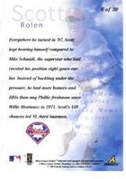 1998 Pinnacle Plus Lasting Memories #6 Scott Rolen back image