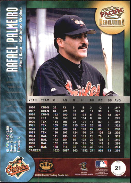 A9166- 1998 Revolution BB Card #s 1-148 +Inserts -You Pick- 15+ FREE US SHIP - Picture 35 of 253