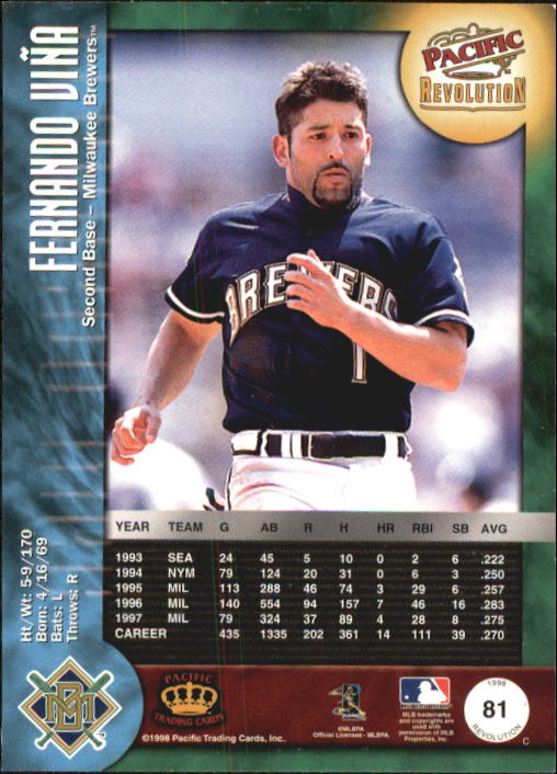 A9166- 1998 Revolution BB Card #s 1-148 +Inserts -You Pick- 15+ FREE US SHIP - Picture 138 of 253