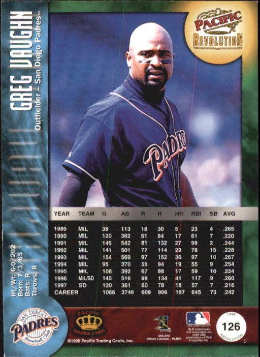 A9166- 1998 Revolution BB Card #s 1-148 +Inserts -You Pick- 15+ FREE US SHIP - Picture 216 of 253