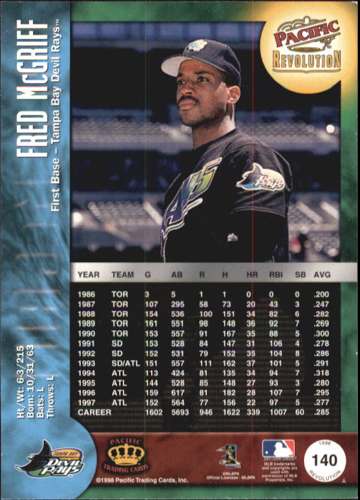 A9166- 1998 Revolution BB Card #s 1-148 +Inserts -You Pick- 15+ FREE US SHIP - Picture 238 of 253