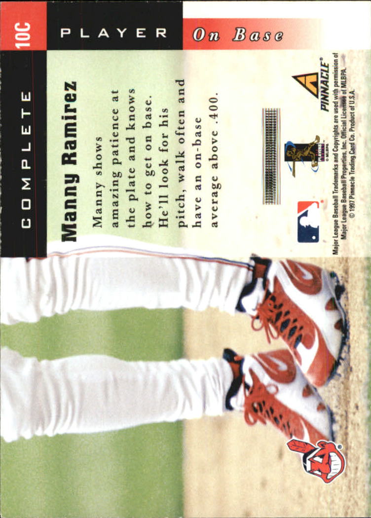 1998 Score Complete Players #10C Manny Ramirez back image