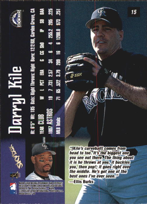 1998 Skybox Dugout Axcess Baseball "Main Set" Cards - Picture 25 of 195