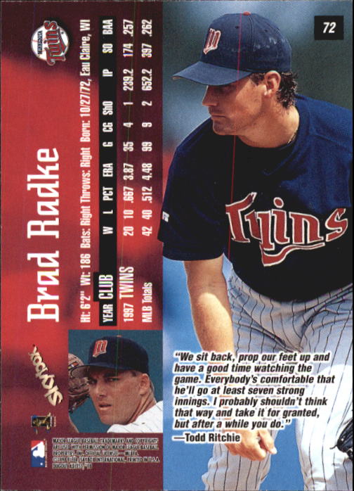 1998 Skybox Dugout Axcess Baseball "Main Set" Cards - Picture 83 of 195