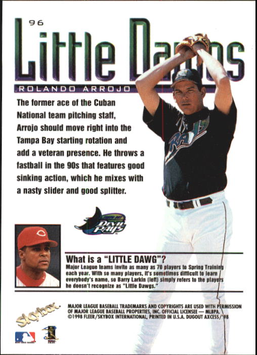 1998 Skybox Dugout Axcess Baseball "Main Set" Cards - Picture 117 of 195