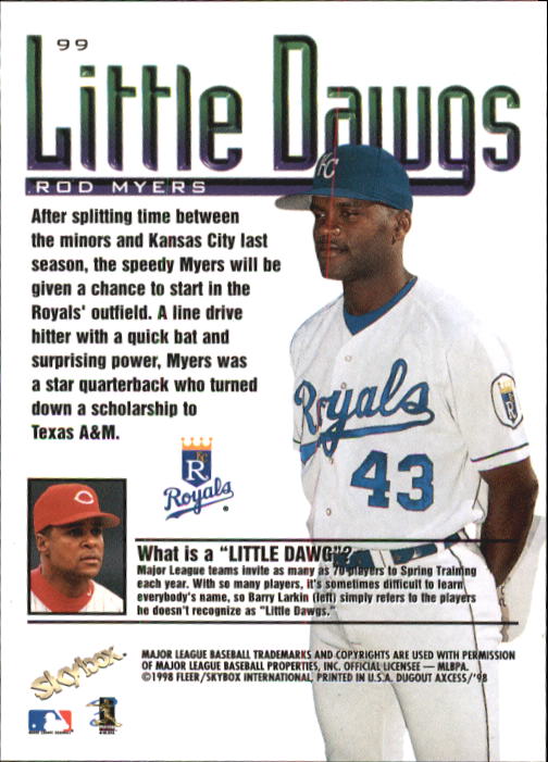1998 Skybox Dugout Axcess Baseball "Main Set" Cards - Picture 121 of 195