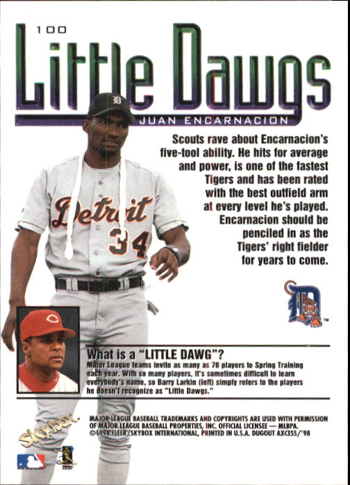 1998 Skybox Dugout Axcess Baseball "Main Set" Cards - Picture 123 of 195
