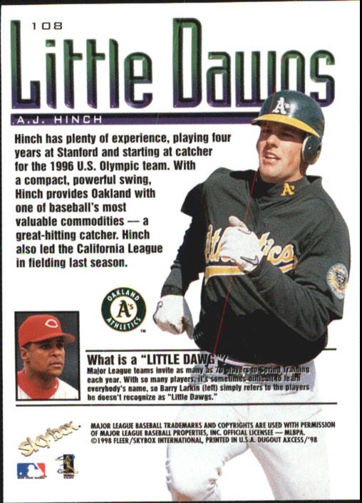 1998 Skybox Dugout Axcess Baseball "Main Set" Cards - Picture 131 of 195