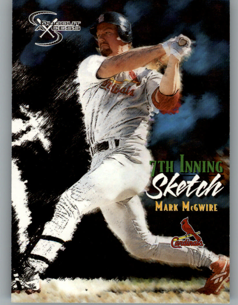 1998 SkyBox Dugout Axcess #127 Mark McGwire 7TH