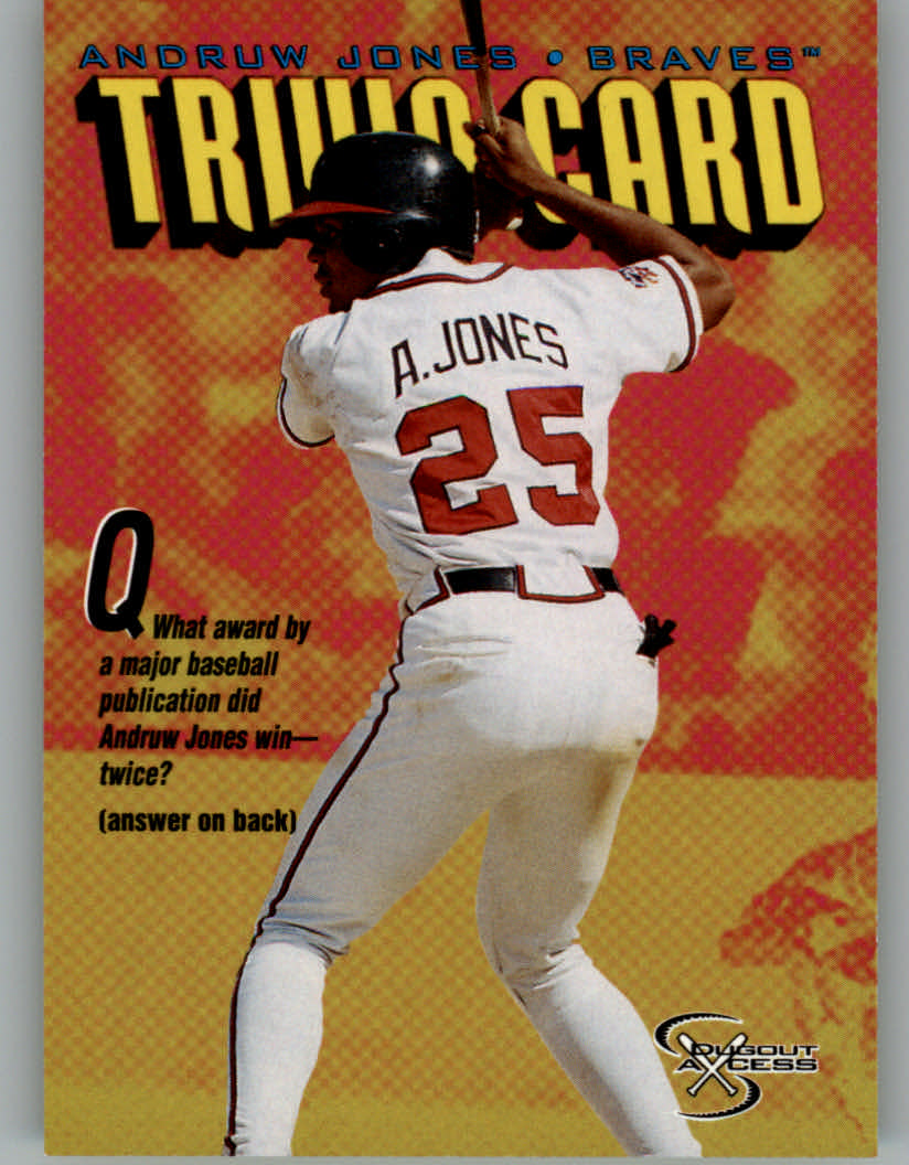 1998 SkyBox Dugout Axcess #144 Andruw Jones TRIV