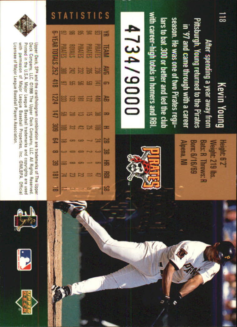 B3190- 1998 SPx Finite Assorted Baseball Cards -You Pick- 15+ FREE US SHIP - Picture 45 of 402