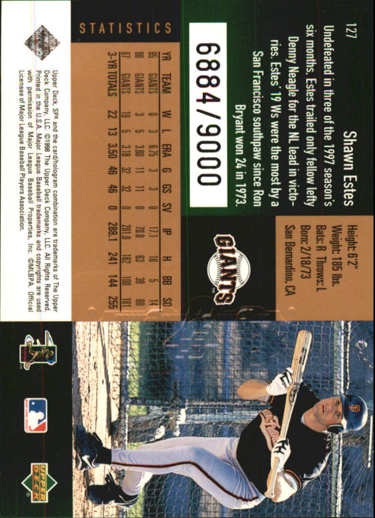 B3190- 1998 SPx Finite Assorted Baseball Cards -You Pick- 15+ FREE US SHIP - Picture 47 of 402