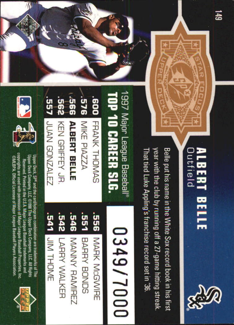 B3190- 1998 SPx Finite Assorted Baseball Cards -You Pick- 15+ FREE US SHIP - Picture 57 of 402
