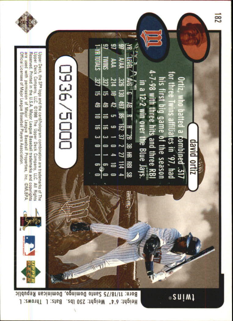 B3190- 1998 SPx Finite Assorted Baseball Cards -You Pick- 15+ FREE US SHIP - Picture 61 of 402
