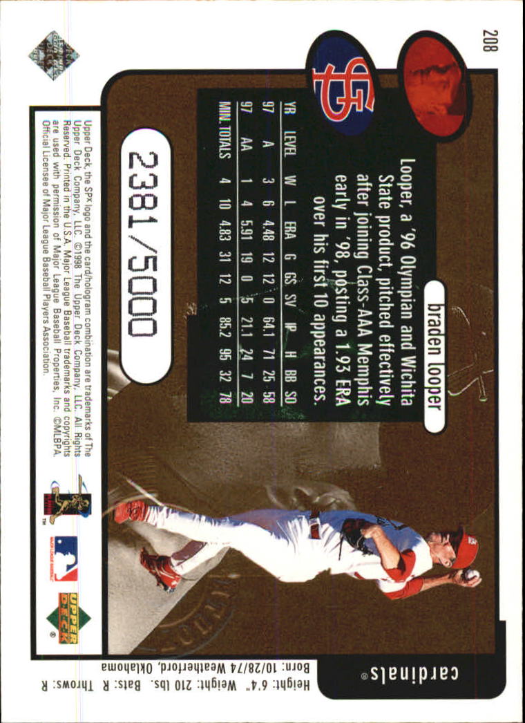 B3190- 1998 SPx Finite Assorted Baseball Cards -You Pick- 15+ FREE US SHIP - Picture 83 of 402