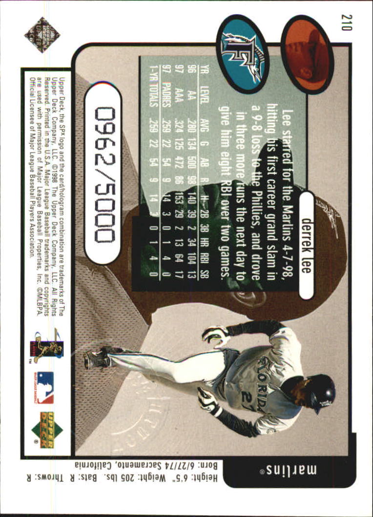 B3190- 1998 SPx Finite Assorted Baseball Cards -You Pick- 15+ FREE US SHIP - Picture 85 of 402