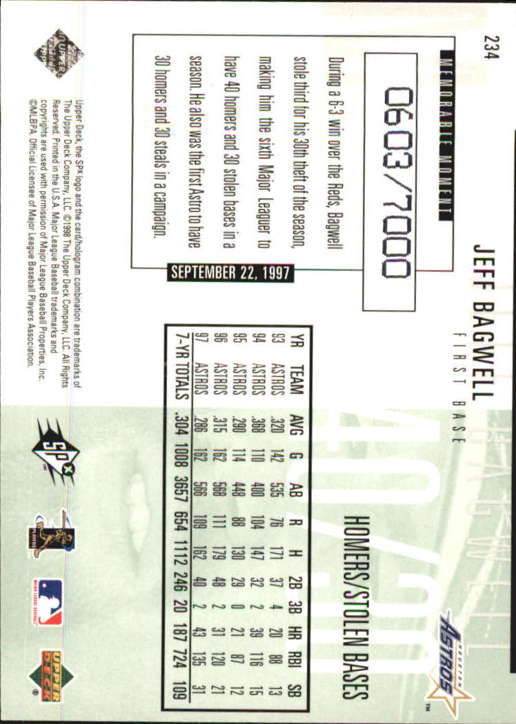 B3190- 1998 SPx Finite Assorted Baseball Cards -You Pick- 15+ FREE US SHIP - Picture 105 of 402