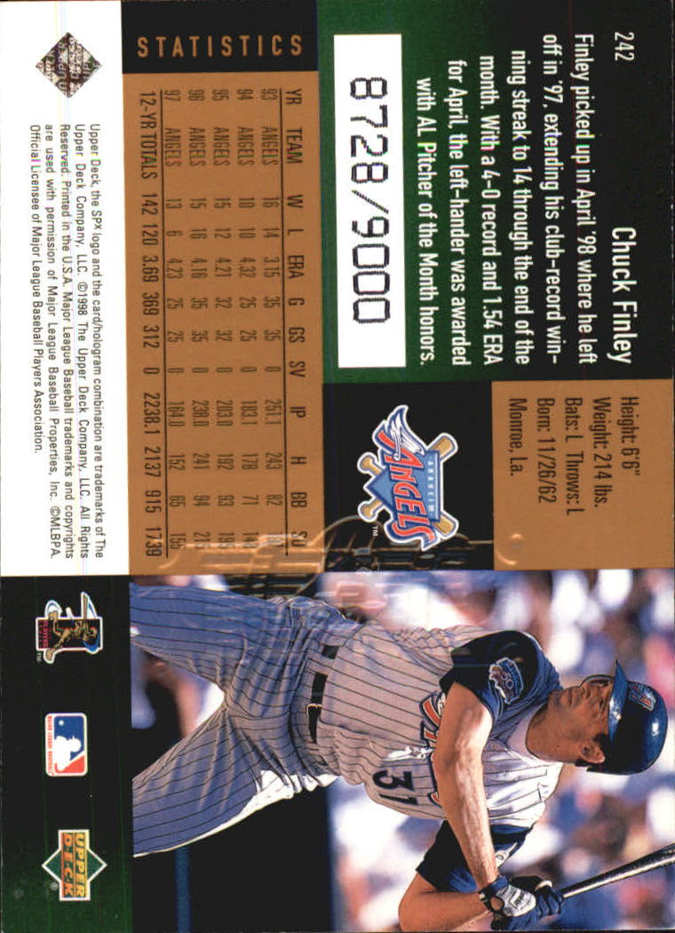 B3190- 1998 SPx Finite Assorted Baseball Cards -You Pick- 15+ FREE US SHIP - Picture 111 of 402