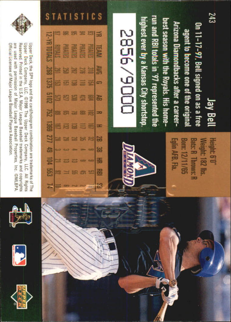 B3190- 1998 SPx Finite Assorted Baseball Cards -You Pick- 15+ FREE US SHIP - Picture 113 of 402