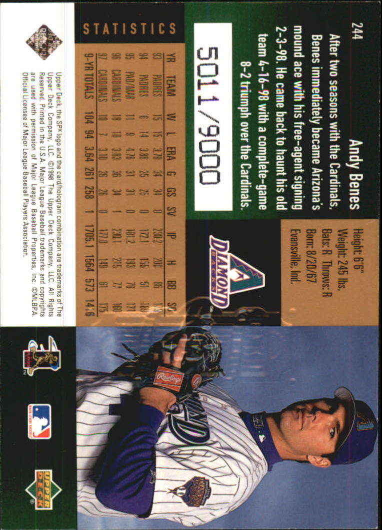 B3190- 1998 SPx Finite Assorted Baseball Cards -You Pick- 15+ FREE US SHIP - Picture 115 of 402