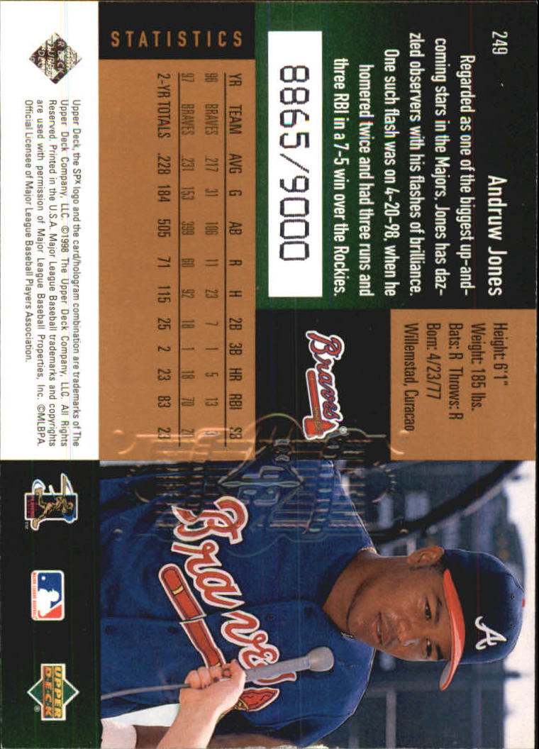 B3190- 1998 SPx Finite Assorted Baseball Cards -You Pick- 15+ FREE US SHIP - Picture 121 of 402