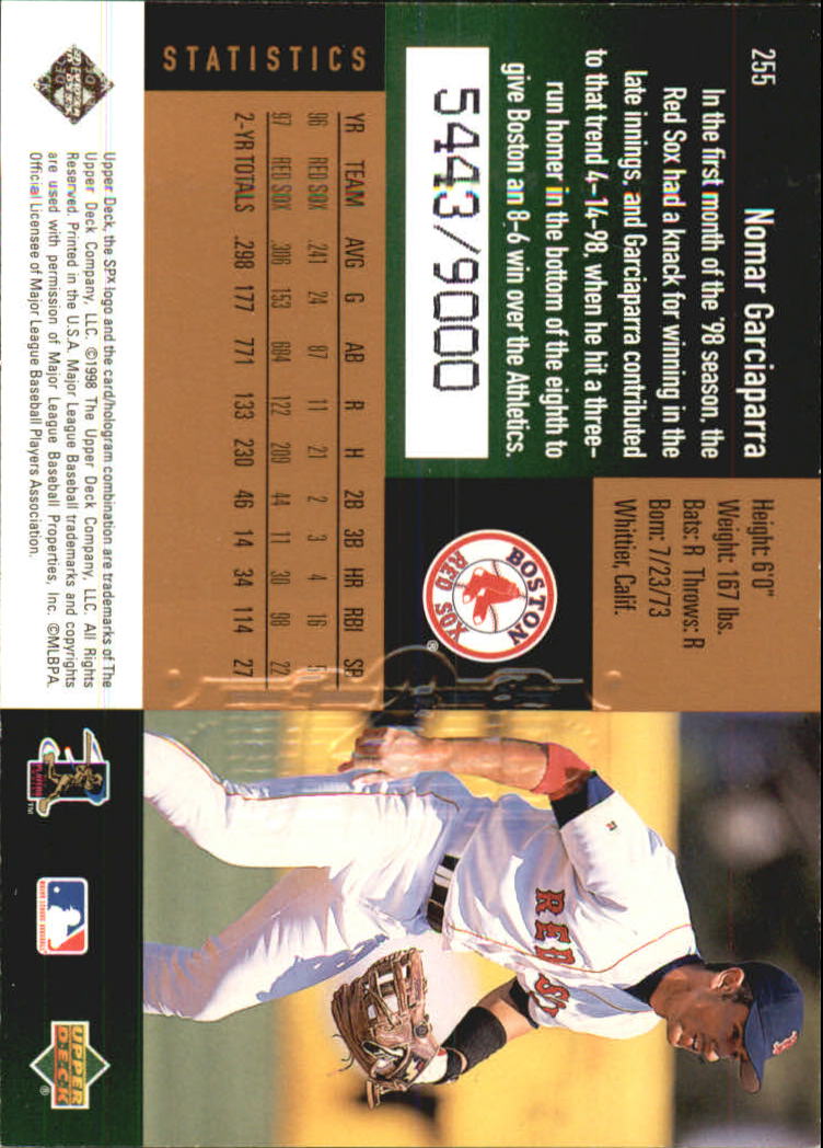 B3190- 1998 SPx Finite Assorted Baseball Cards -You Pick- 15+ FREE US SHIP - Picture 127 of 402