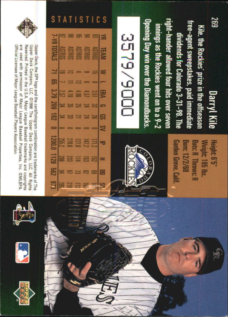 B3190- 1998 SPx Finite Assorted Baseball Cards -You Pick- 15+ FREE US SHIP - Picture 149 of 402