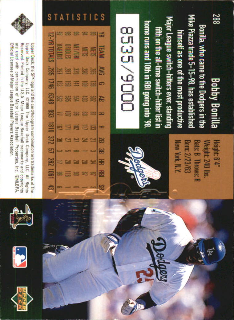 B3190- 1998 SPx Finite Assorted Baseball Cards -You Pick- 15+ FREE US SHIP - Picture 171 of 402