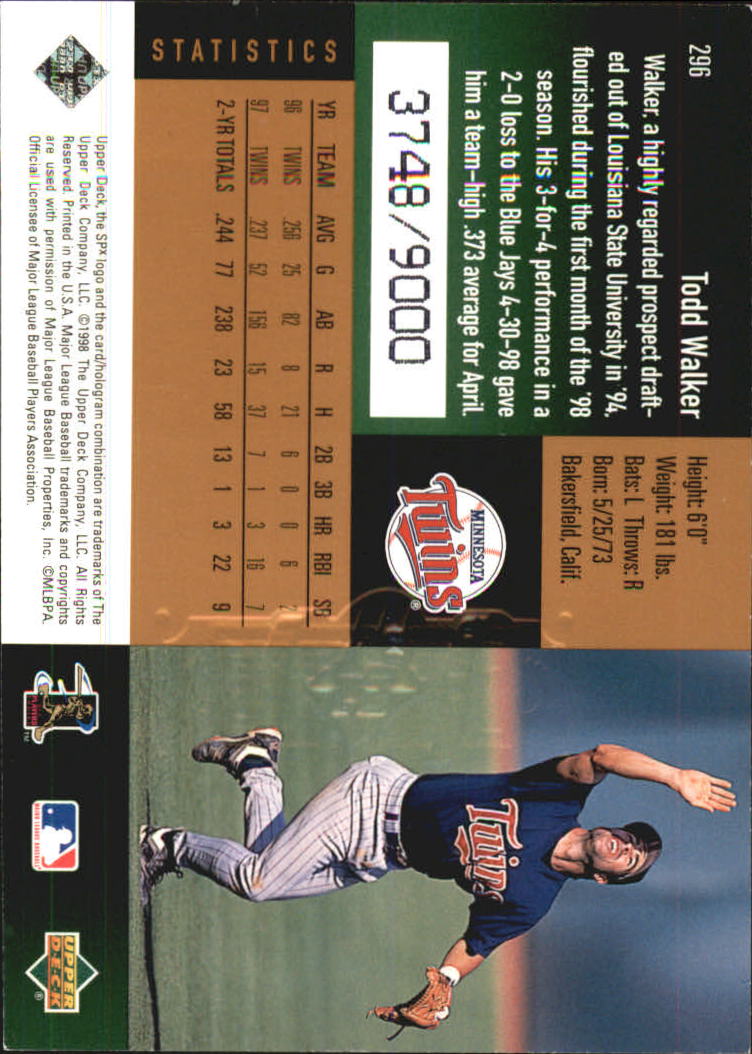 B3190- 1998 SPx Finite Assorted Baseball Cards -You Pick- 15+ FREE US SHIP - Picture 183 of 402
