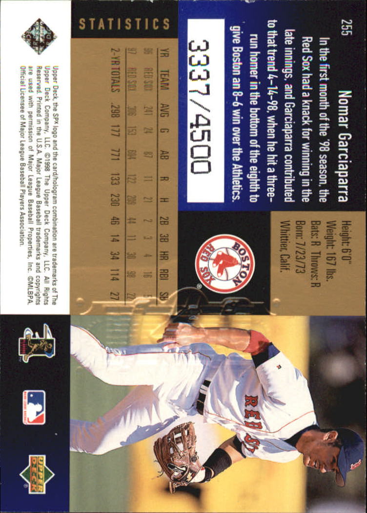 B3190- 1998 SPx Finite Assorted Baseball Cards -You Pick- 15+ FREE US SHIP - Picture 277 of 402