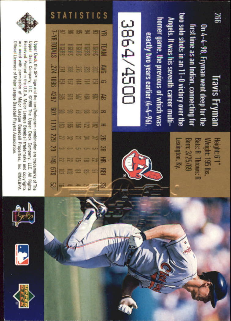 B3190- 1998 SPx Finite Assorted Baseball Cards -You Pick- 15+ FREE US SHIP - Picture 285 of 402