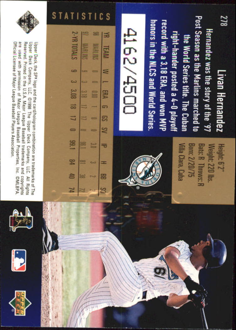 B3190- 1998 SPx Finite Assorted Baseball Cards -You Pick- 15+ FREE US SHIP - Picture 299 of 402