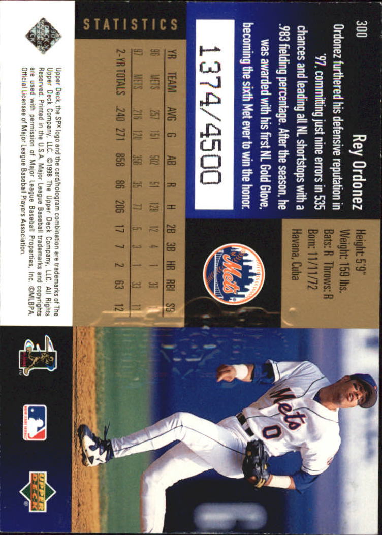 B3190- 1998 SPx Finite Assorted Baseball Cards -You Pick- 15+ FREE US SHIP - Picture 317 of 402