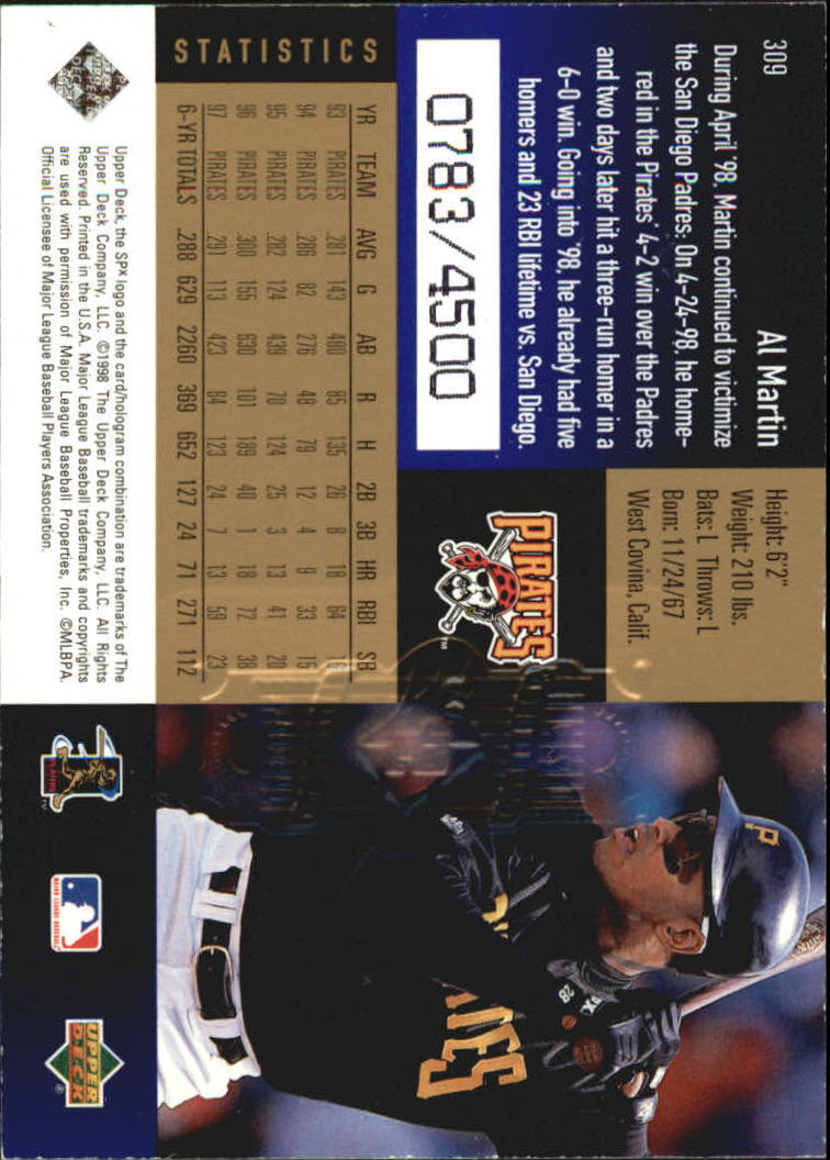 B3190- 1998 SPx Finite Assorted Baseball Cards -You Pick- 15+ FREE US SHIP - Picture 323 of 402