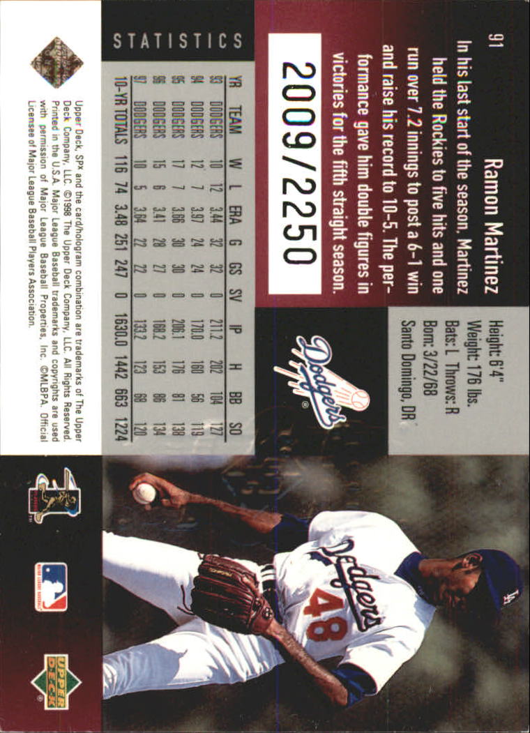 B3190- 1998 SPx Finite Assorted Baseball Cards -You Pick- 15+ FREE US SHIP - Picture 348 of 402