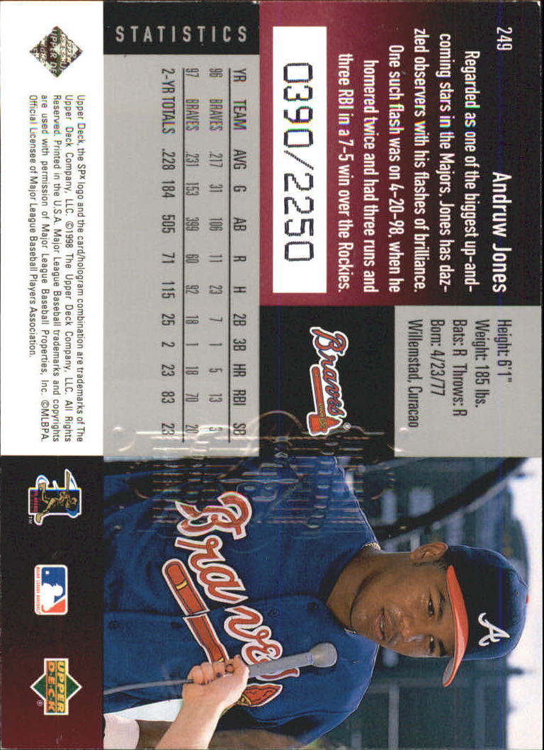 B3190- 1998 SPx Finite Assorted Baseball Cards -You Pick- 15+ FREE US SHIP - Picture 366 of 402