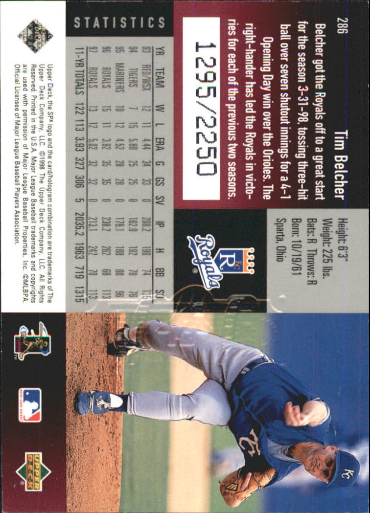 B3190- 1998 SPx Finite Assorted Baseball Cards -You Pick- 15+ FREE US SHIP - Picture 380 of 402