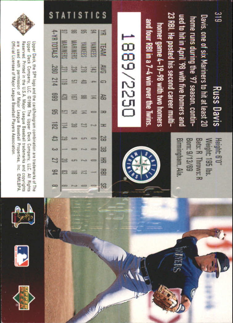 B3190- 1998 SPx Finite Assorted Baseball Cards -You Pick- 15+ FREE US SHIP - Picture 398 of 402