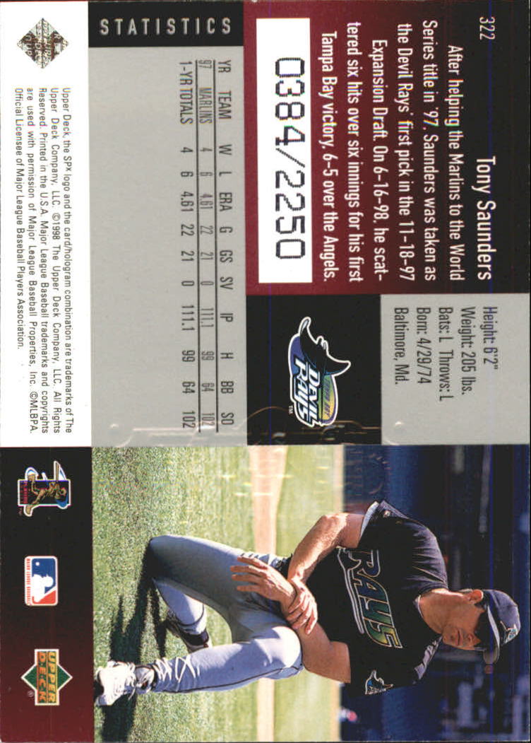 B3190- 1998 SPx Finite Assorted Baseball Cards -You Pick- 15+ FREE US SHIP - Picture 400 of 402