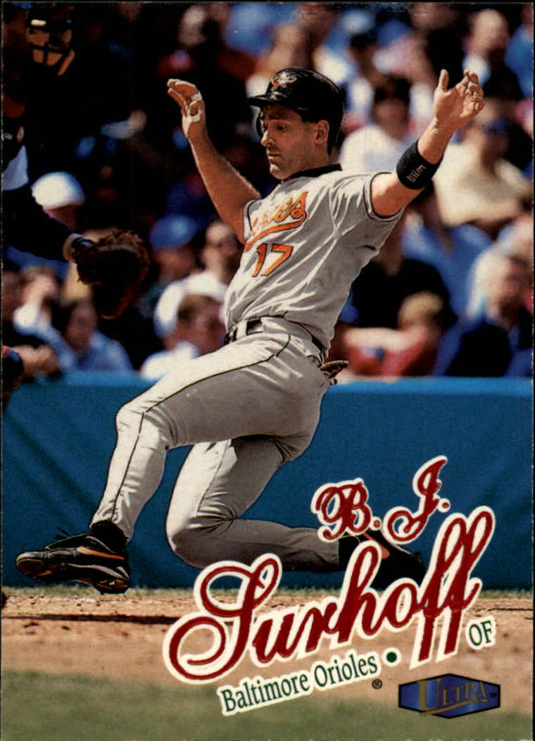 1998 Metal Universe Baltimore Orioles Baseball Card #180 B.J. Surhoff