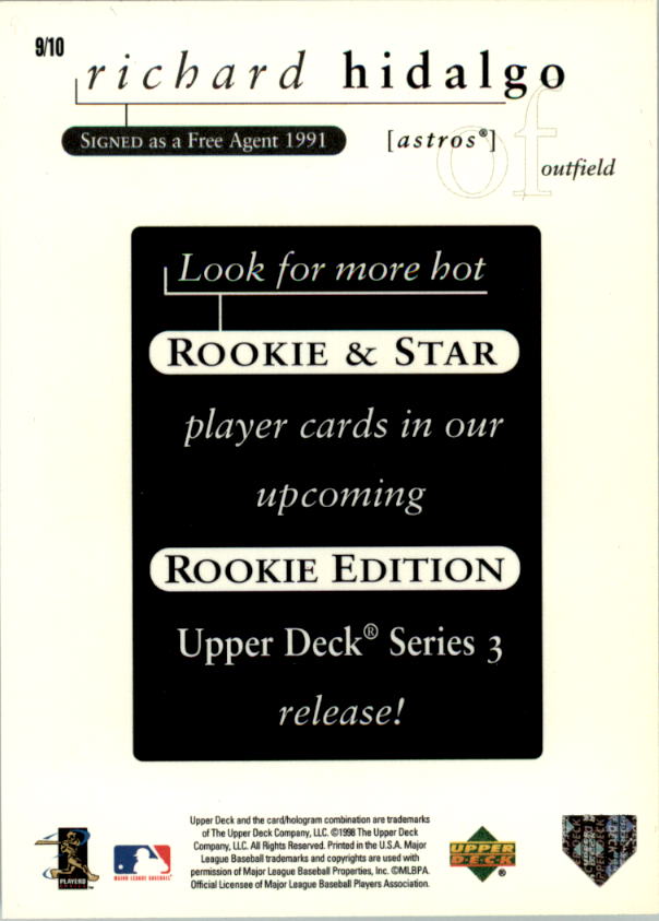 A0522- 1998 Upper Deck BB Verschiedene Einsatz Karten -du Pick- 15 + Kostenlose - Bild 88 von 95