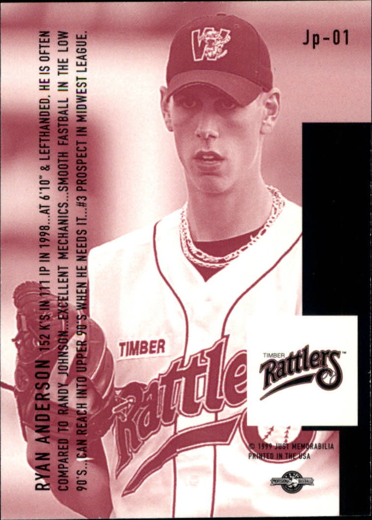 1999 Just Power #1 Ryan Anderson back image
