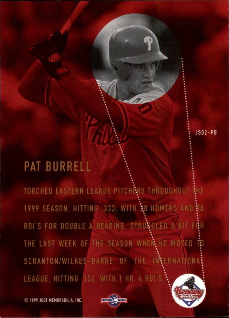 1999 Just Spotlight #2 Pat Burrell back image