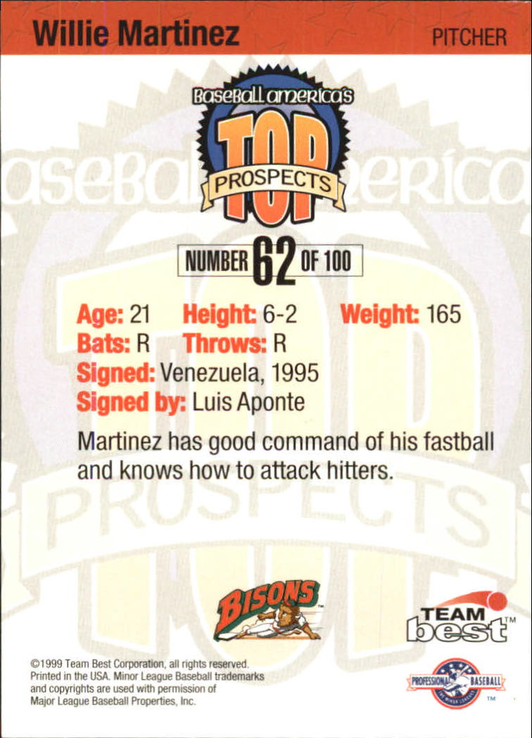 A7653- 1999 Baseball America Card #s 1-100 -You Pick- 15+ FREE US SHIP - Picture 99 of 163